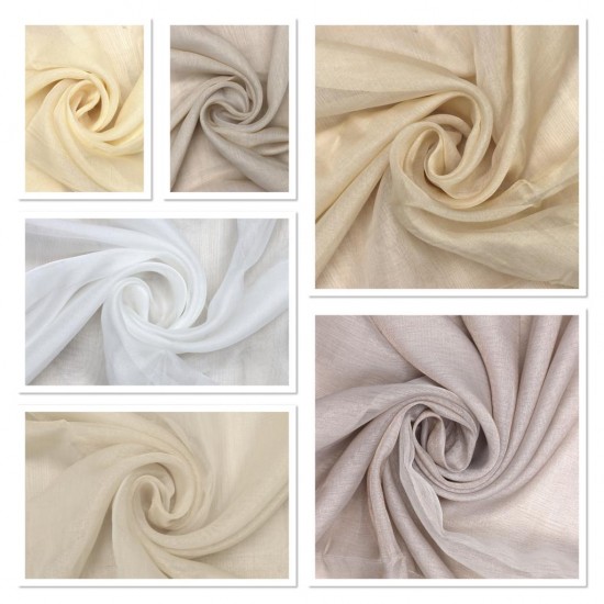 23933 V--1  Wholesale Transparent Tulle Curtain Fabrics Living Room and Bedroom Curtains 6 Models 100% Polyester